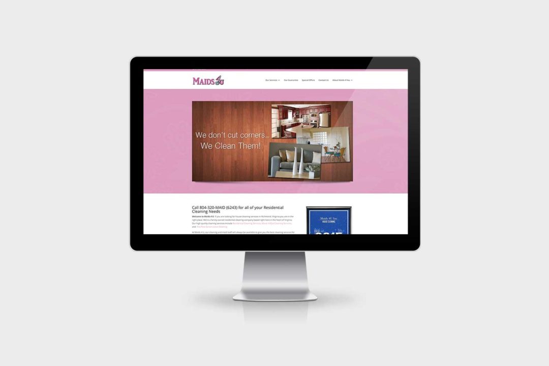 Maids 4 You Website Design